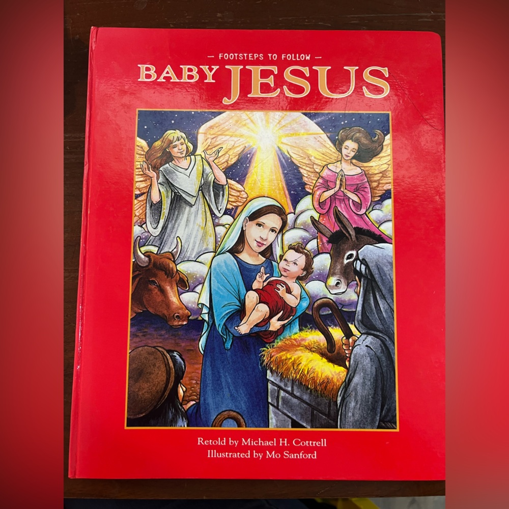 Baby Jesus Hardcover Children's Book - Red Cover